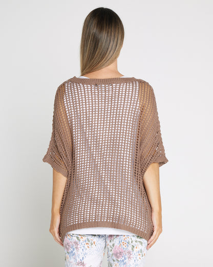Salma Summer Cotton Knit - Mocha