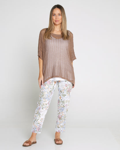 Salma Summer Cotton Knit - Mocha