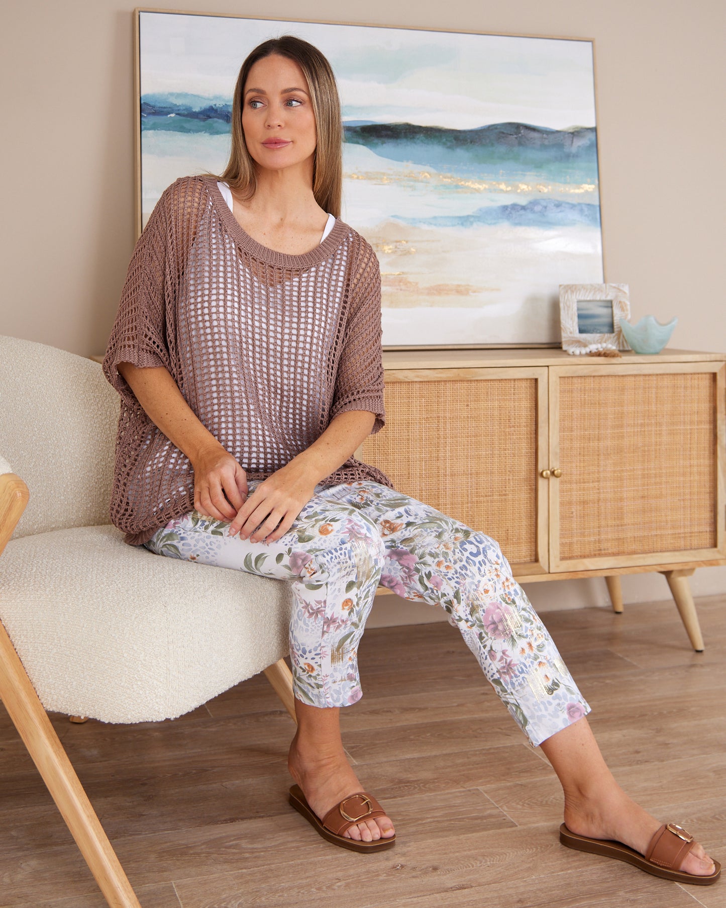 Shari Pants - Leopard Rose