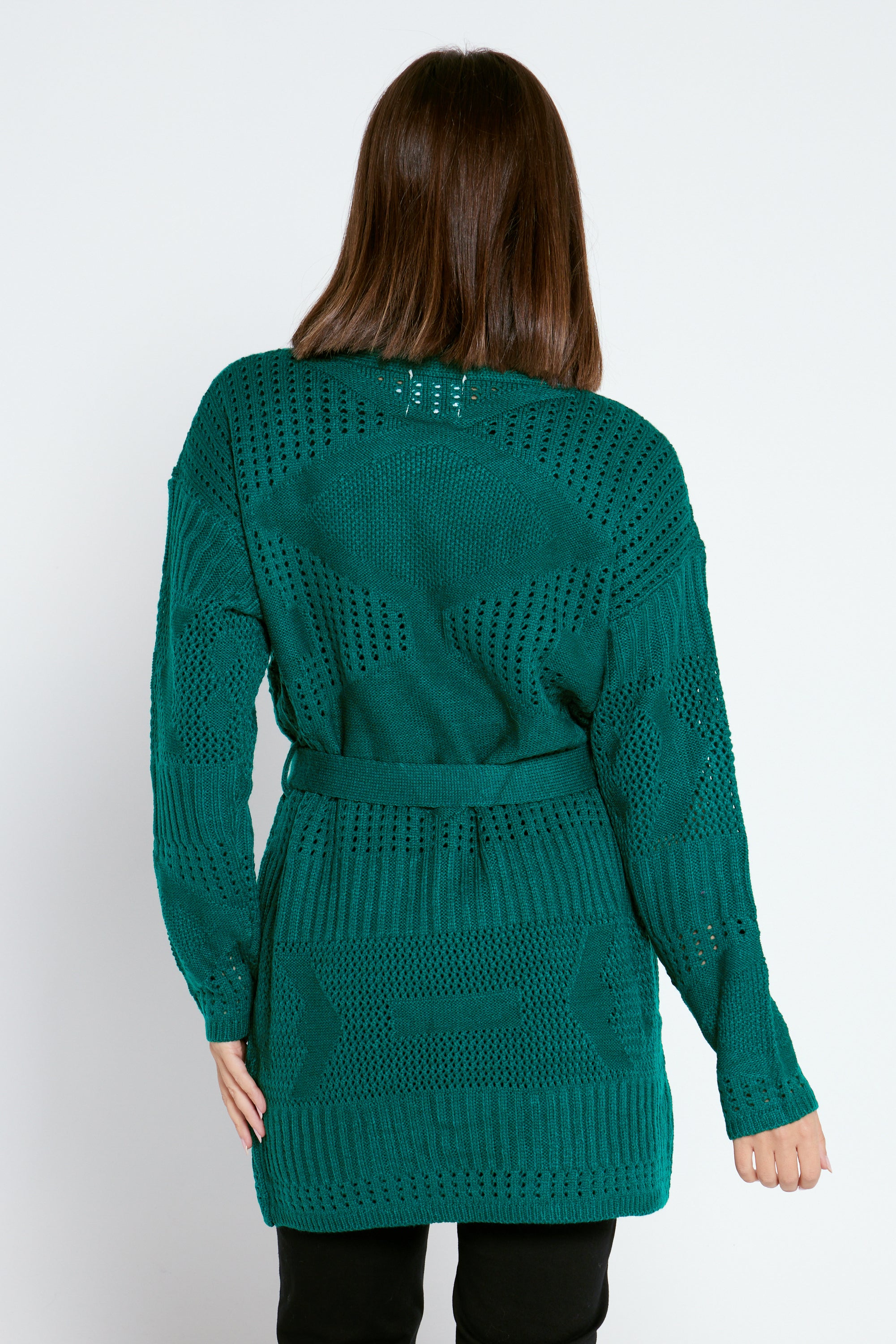 Green 2025 open sweater