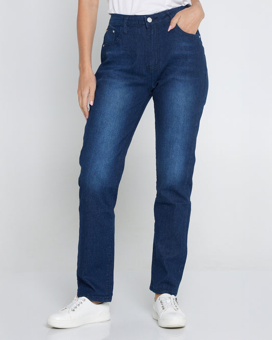 Savannah Cotton Jeans - Dark Denim