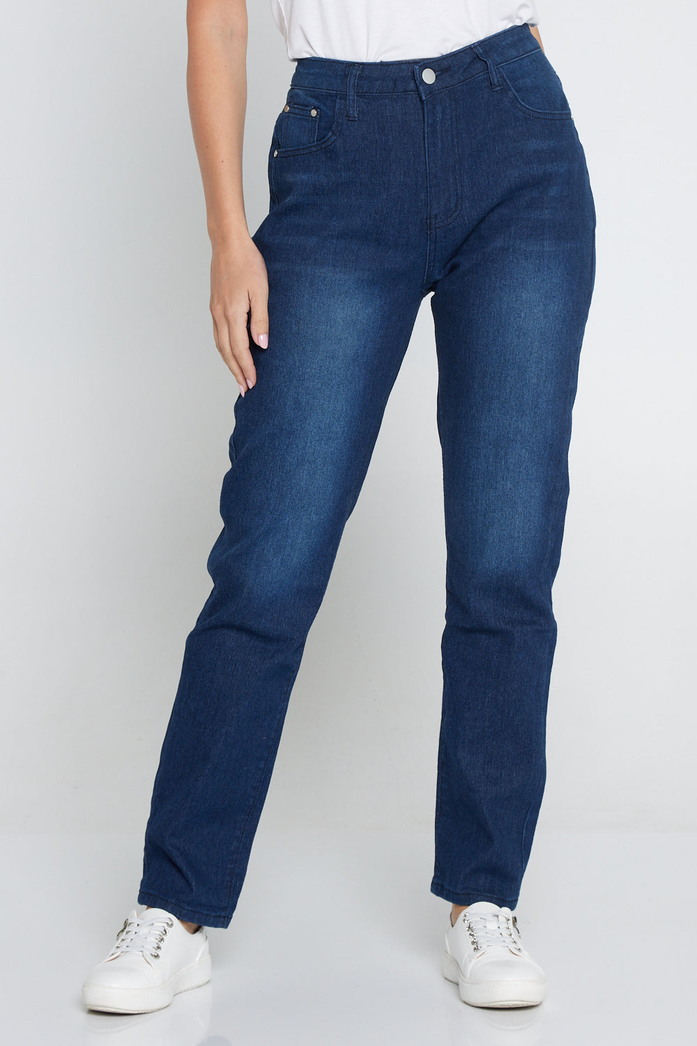 Savannah Cotton Jeans - Dark Denim – TULIO Fashion