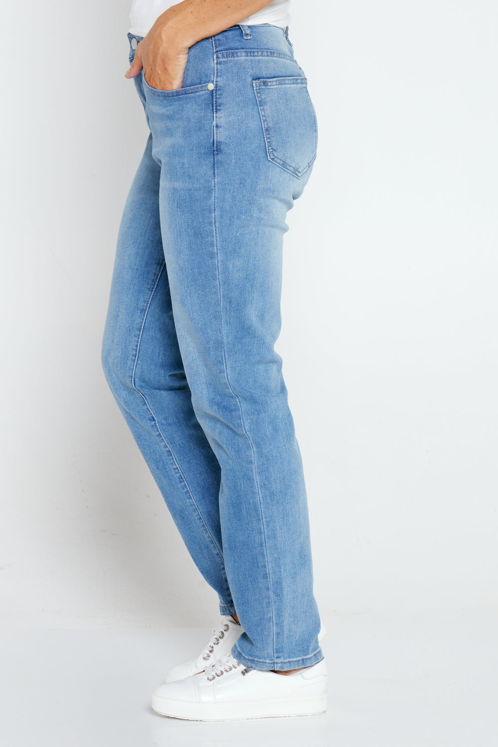 Savannah Cotton Jeans - Denim