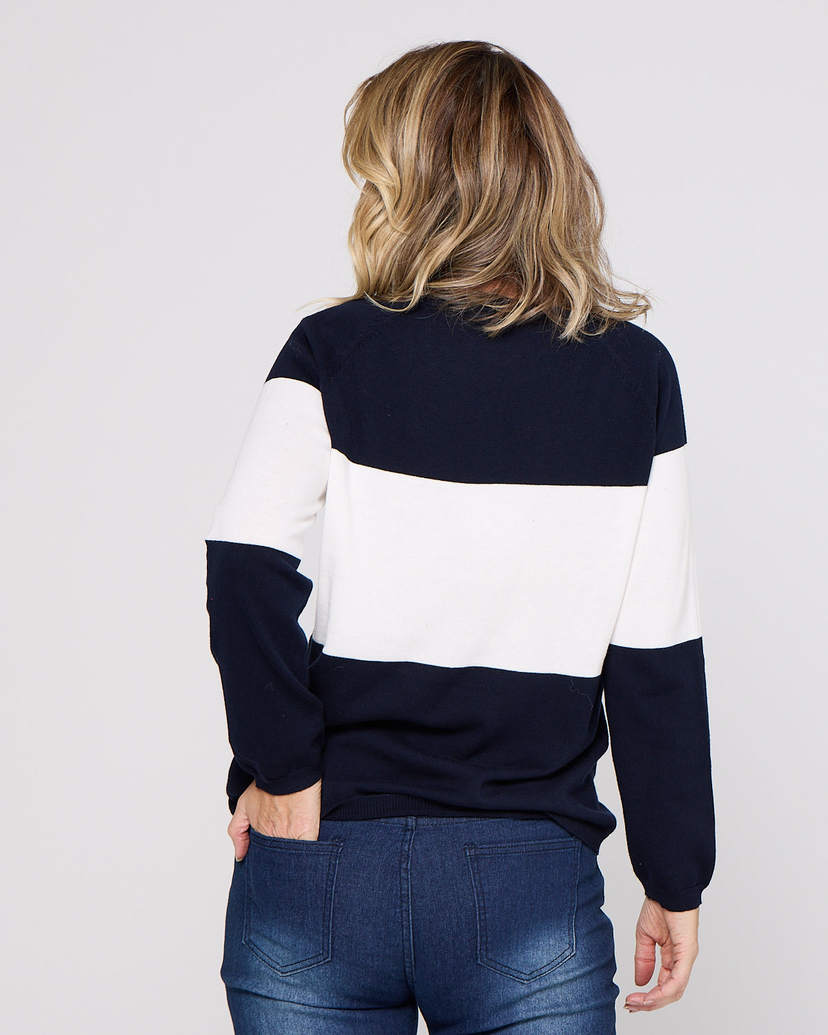 Savoie Stripe Jumper - Navy