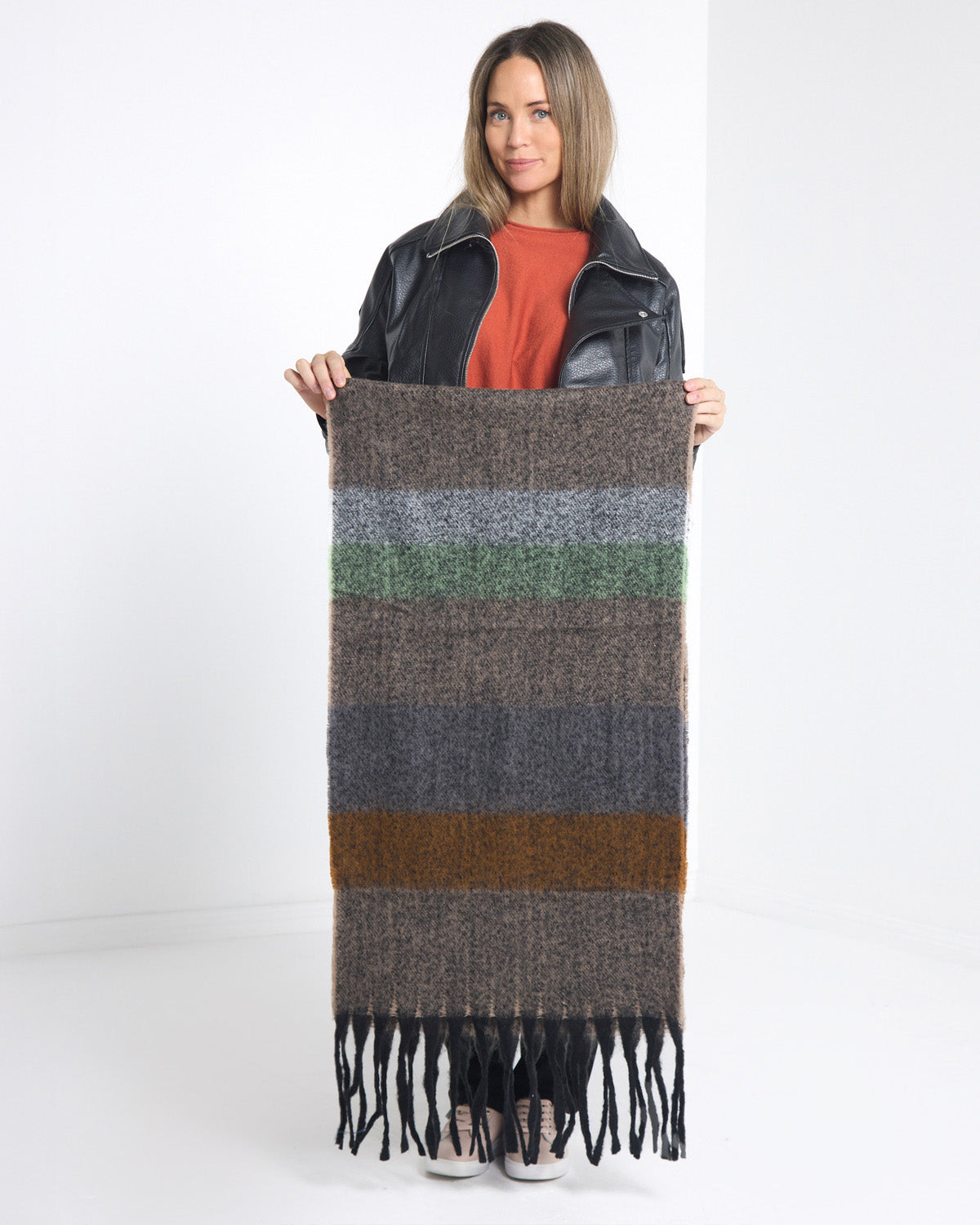Rathscar Scarf - Forest Taupe
