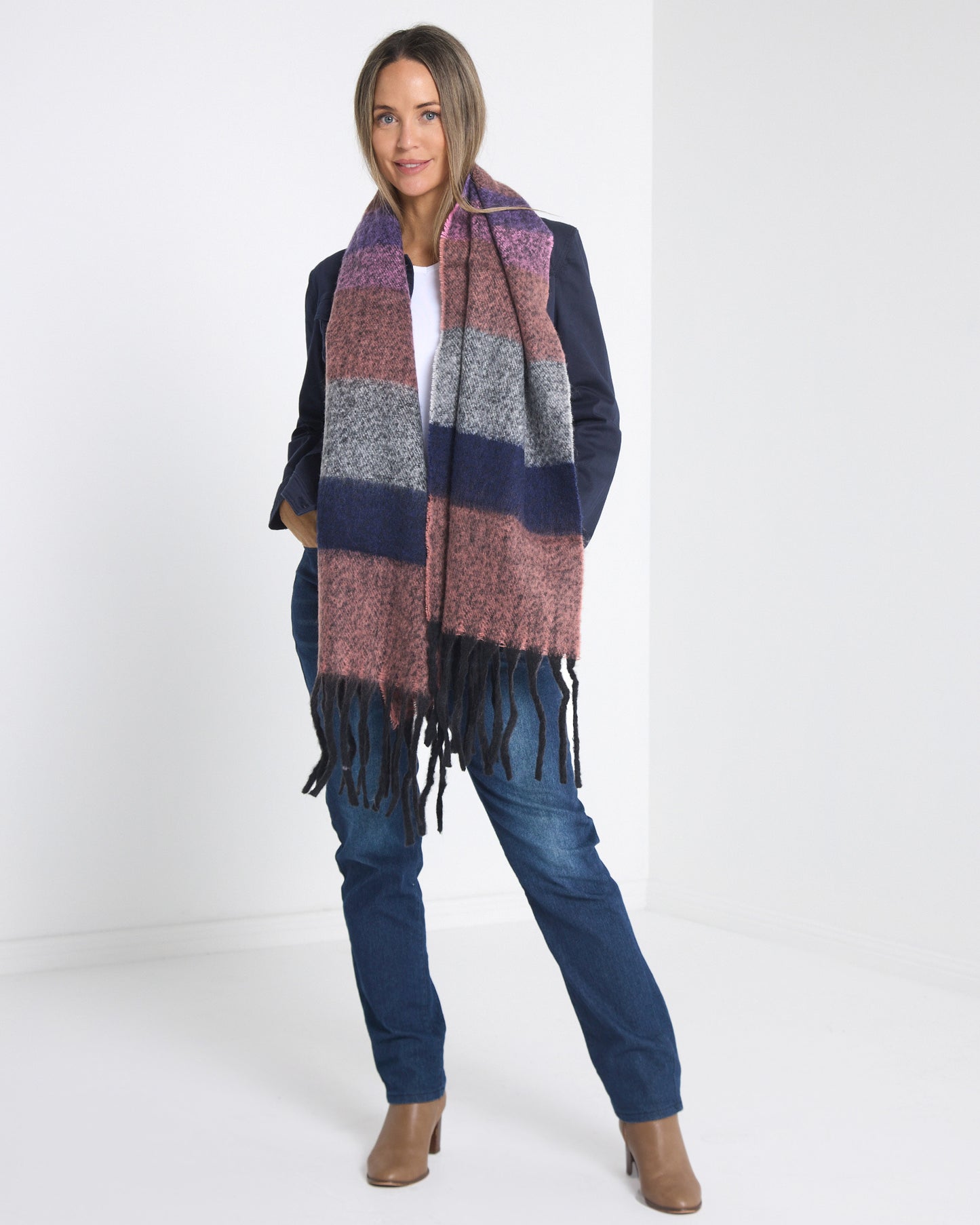 Rathscar Scarf - Mulberry Twilight