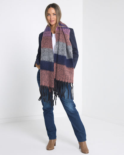 Rathscar Scarf - Mulberry Twilight