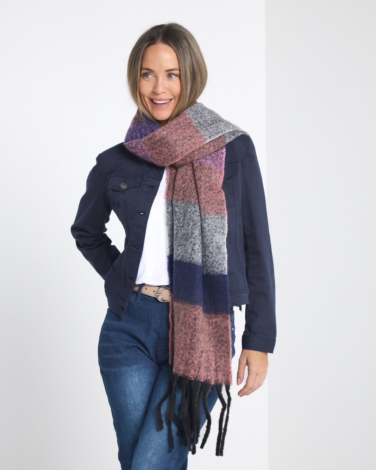 Rathscar Scarf - Mulberry Twilight