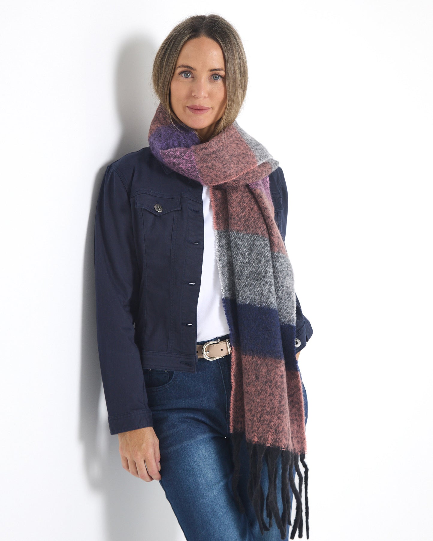 Rathscar Scarf - Mulberry Twilight