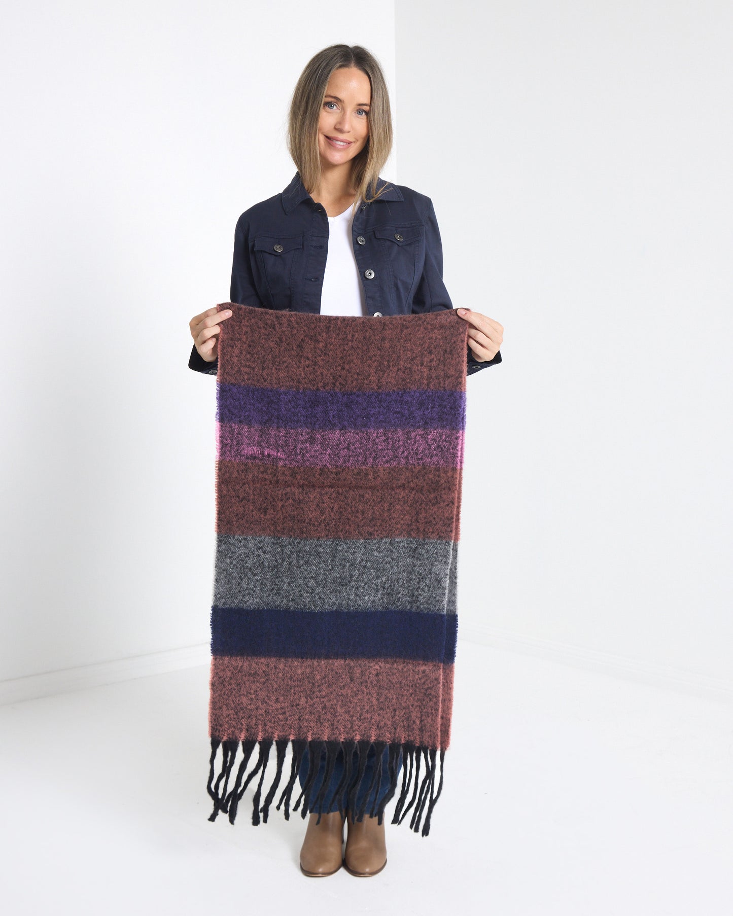 Rathscar Scarf - Mulberry Twilight