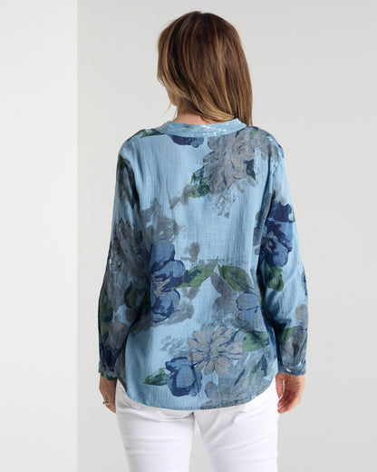 Carimo Top - Blue Wash