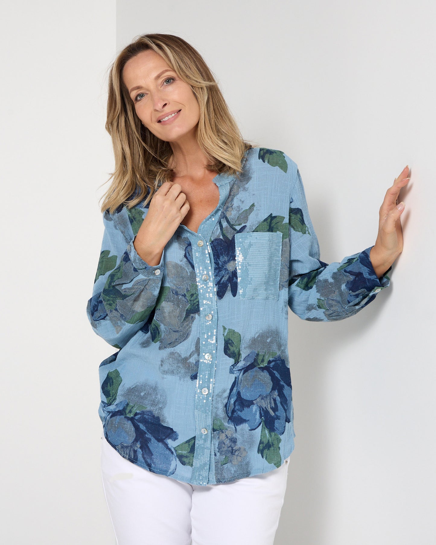 Carimo Top - Blue Wash
