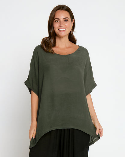 Serena Top - Cypress Green