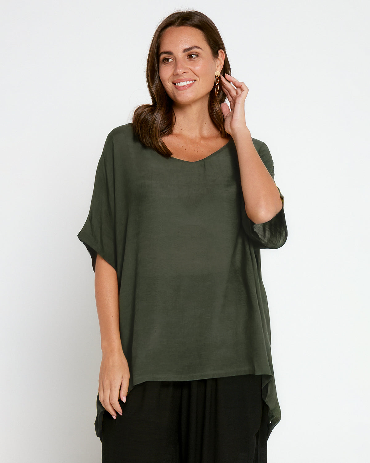 Serena Top - Cypress Green