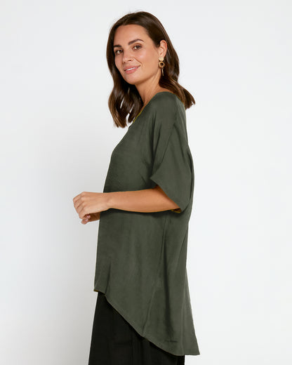 Serena Top - Cypress Green