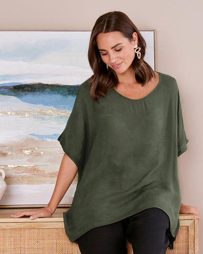 Serena Top - Cypress Green