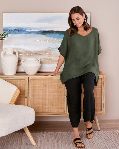 Serena Top - Cypress Green