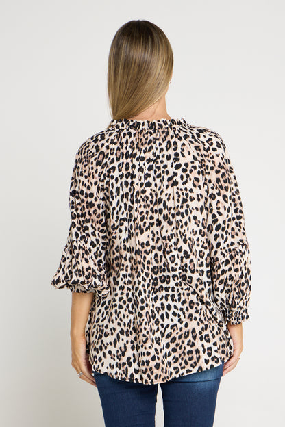 Serengeti Top - Beige Leopard