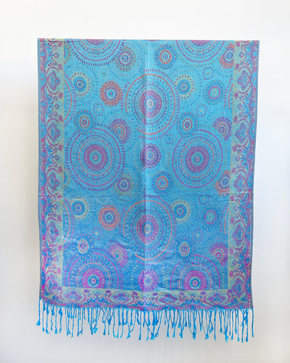 Sitar Reversible Scarf - Opal Mandala