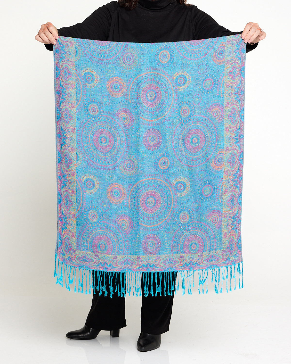 Sitar Reversible Scarf - Opal Mandala