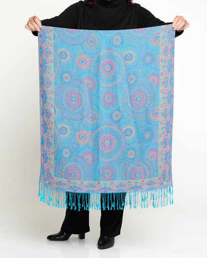 Sitar Reversible Scarf - Opal Mandala