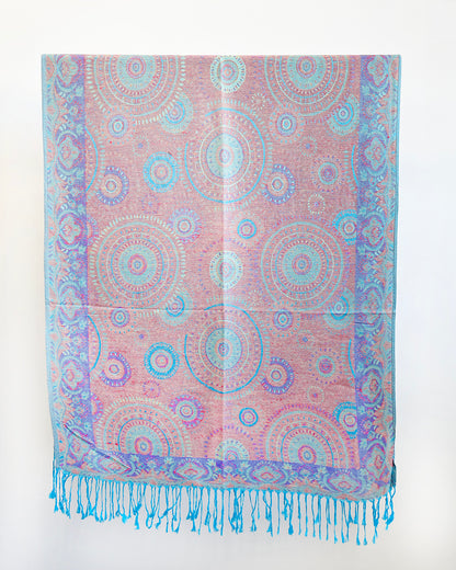 Sitar Reversible Scarf - Opal Mandala