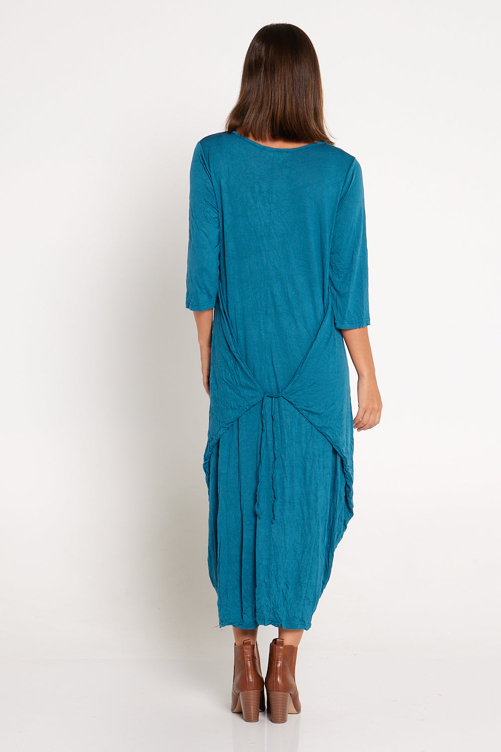 Sleeved Zoe Dress - Teal