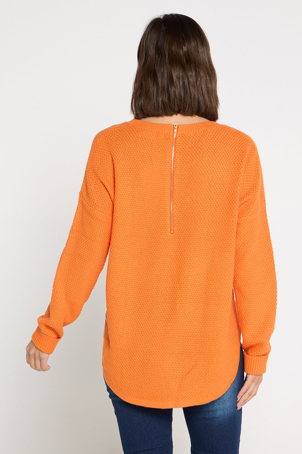 Brenda Waffle Knit - Orange