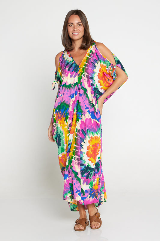 Solar Kaftan Long - Summer Tie Dye