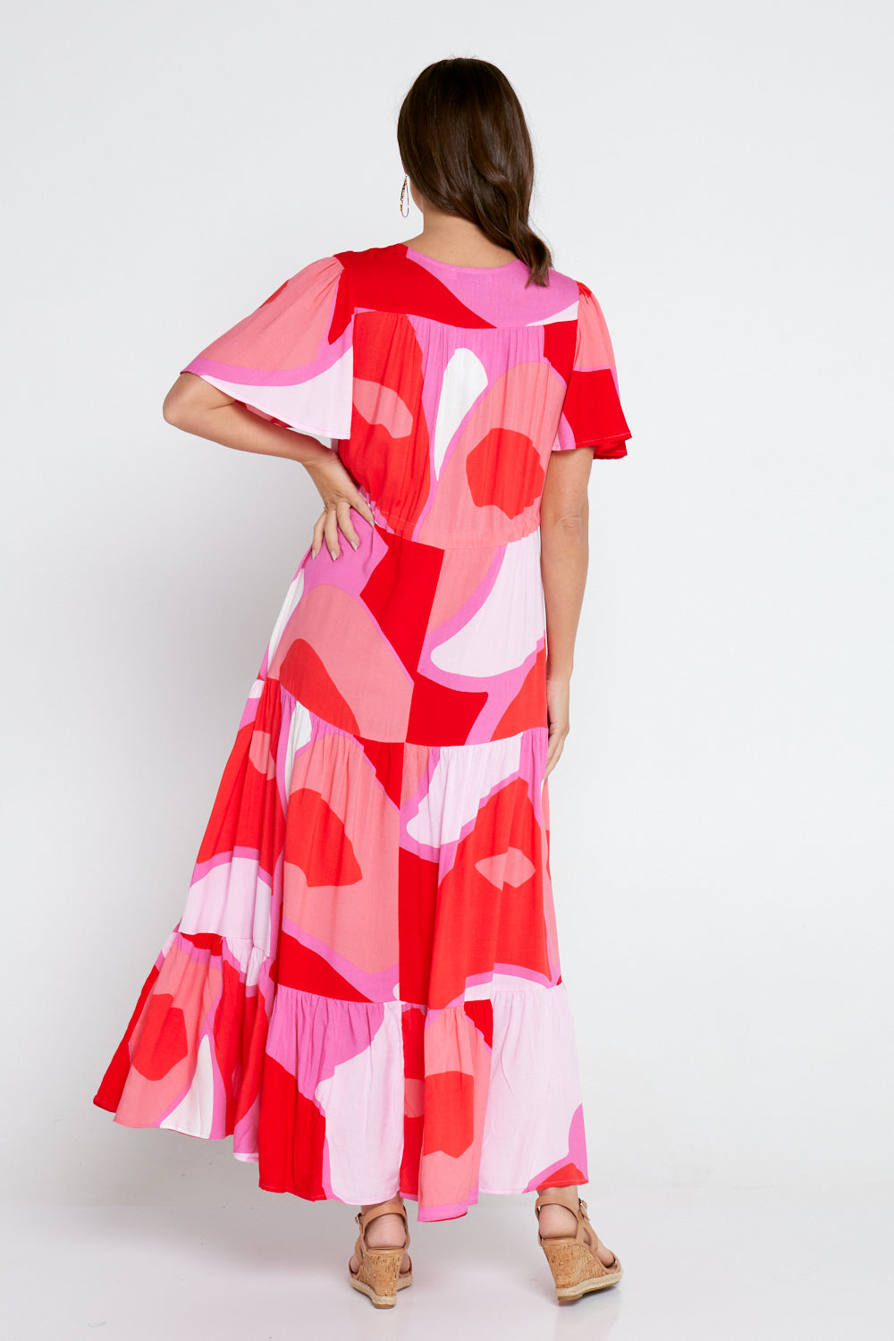 Soraya Maxi Dress - Red/Pink