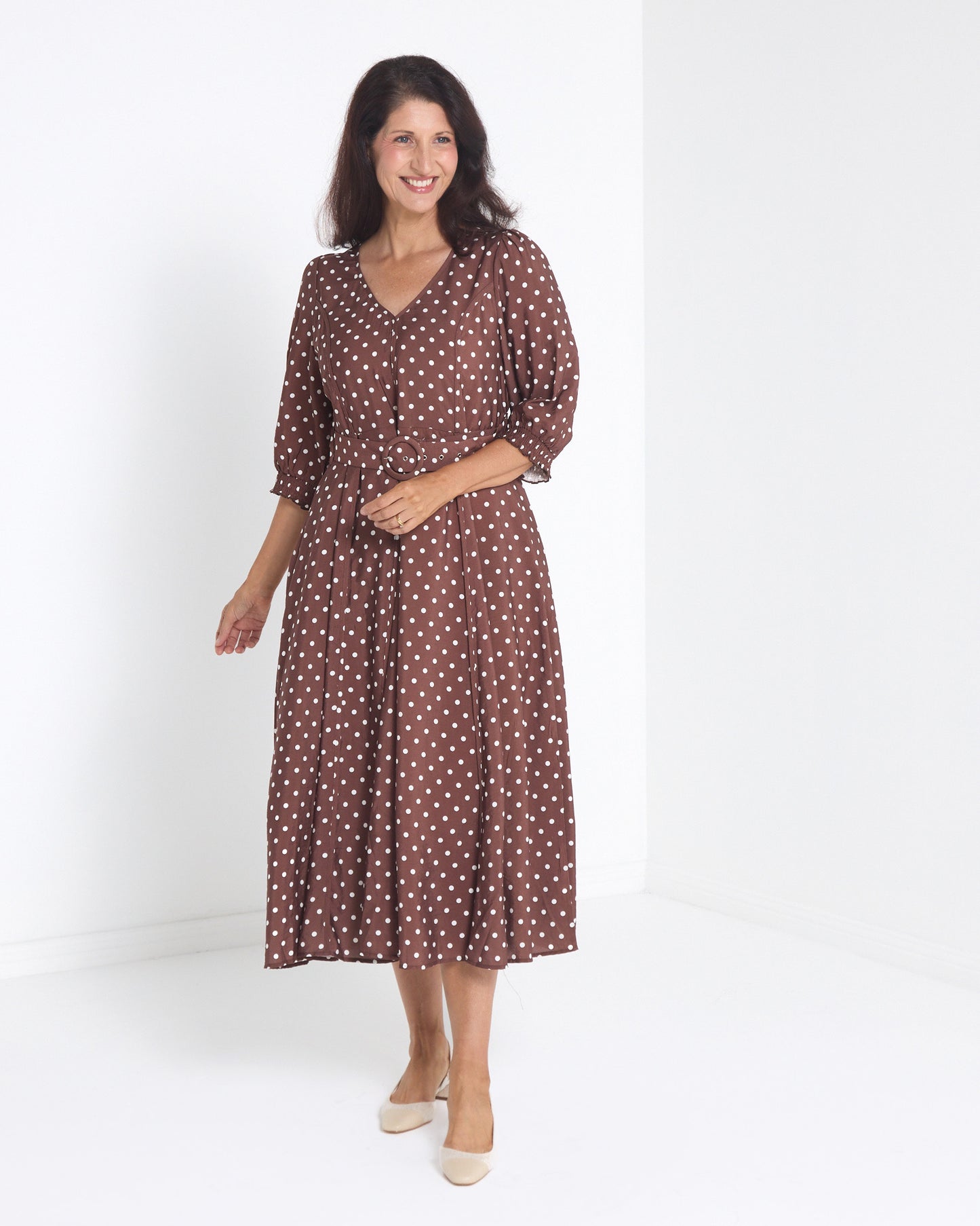 Silvan Dress - Chocolate Spot
