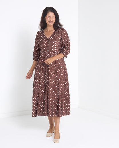 Silvan Dress - Chocolate Spot