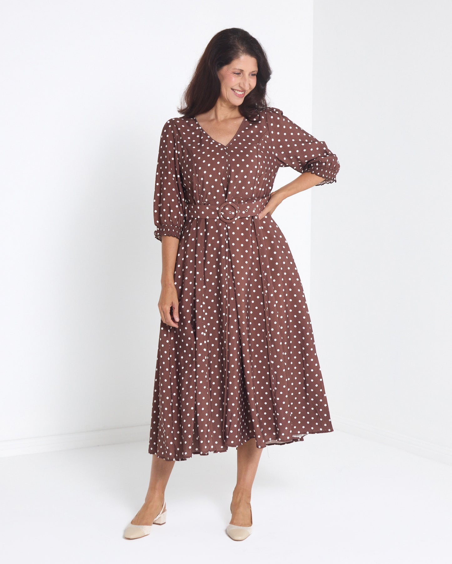 Silvan Dress - Chocolate Spot