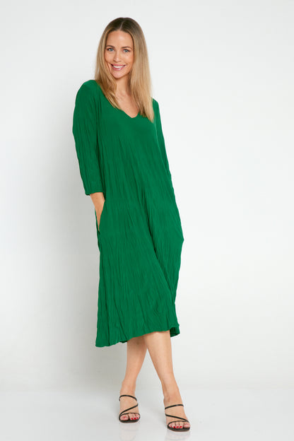 Sleeved Stella Dress - Green