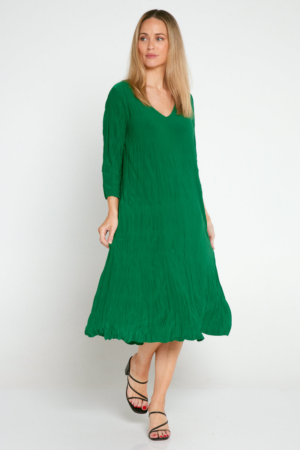 Sleeved Stella Dress - Green