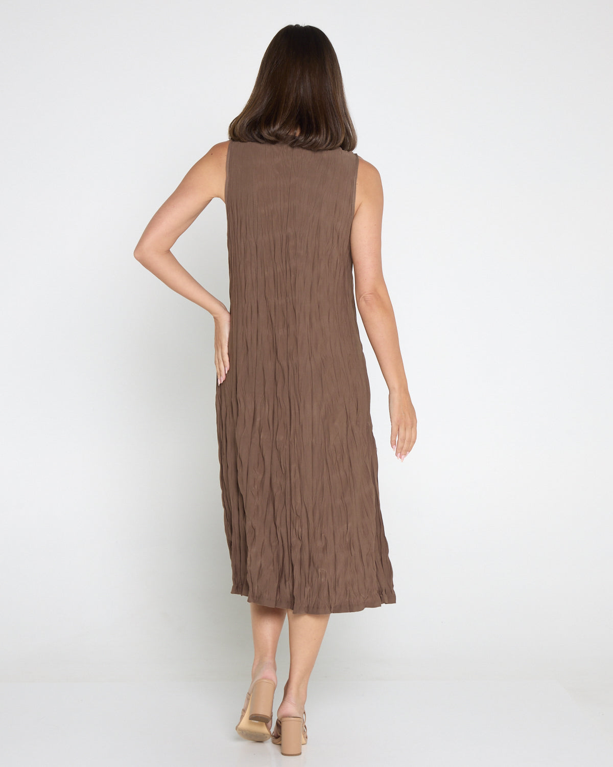 Stella Sleeveless Dress - Latte