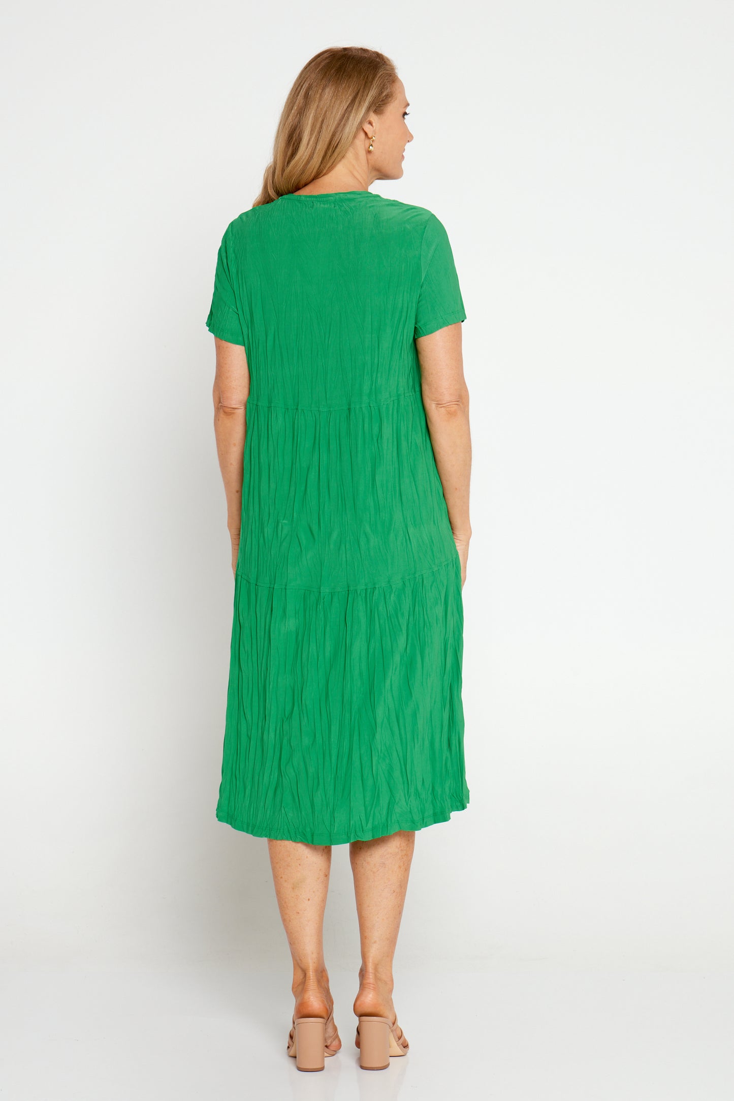 Stella Tiered Dress - Emerald