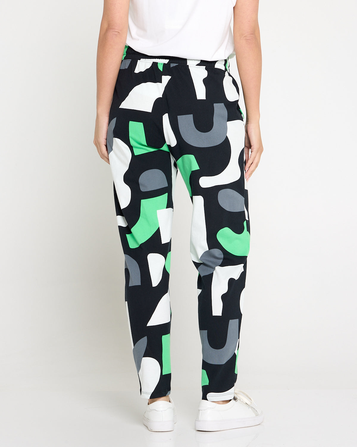 Stijl Cotton Track Pants - Abstract Yardage Print
