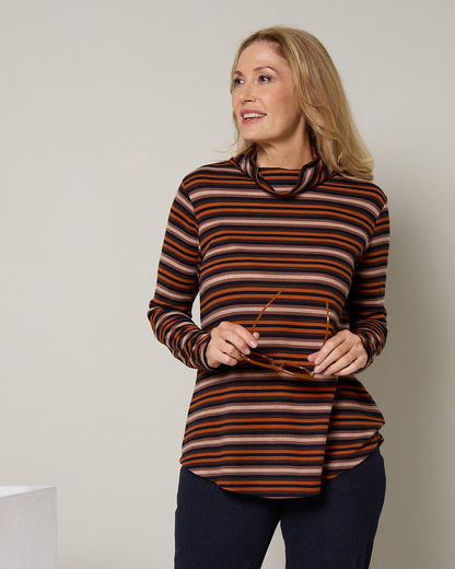 Tallarook Top - Autumn Stripe