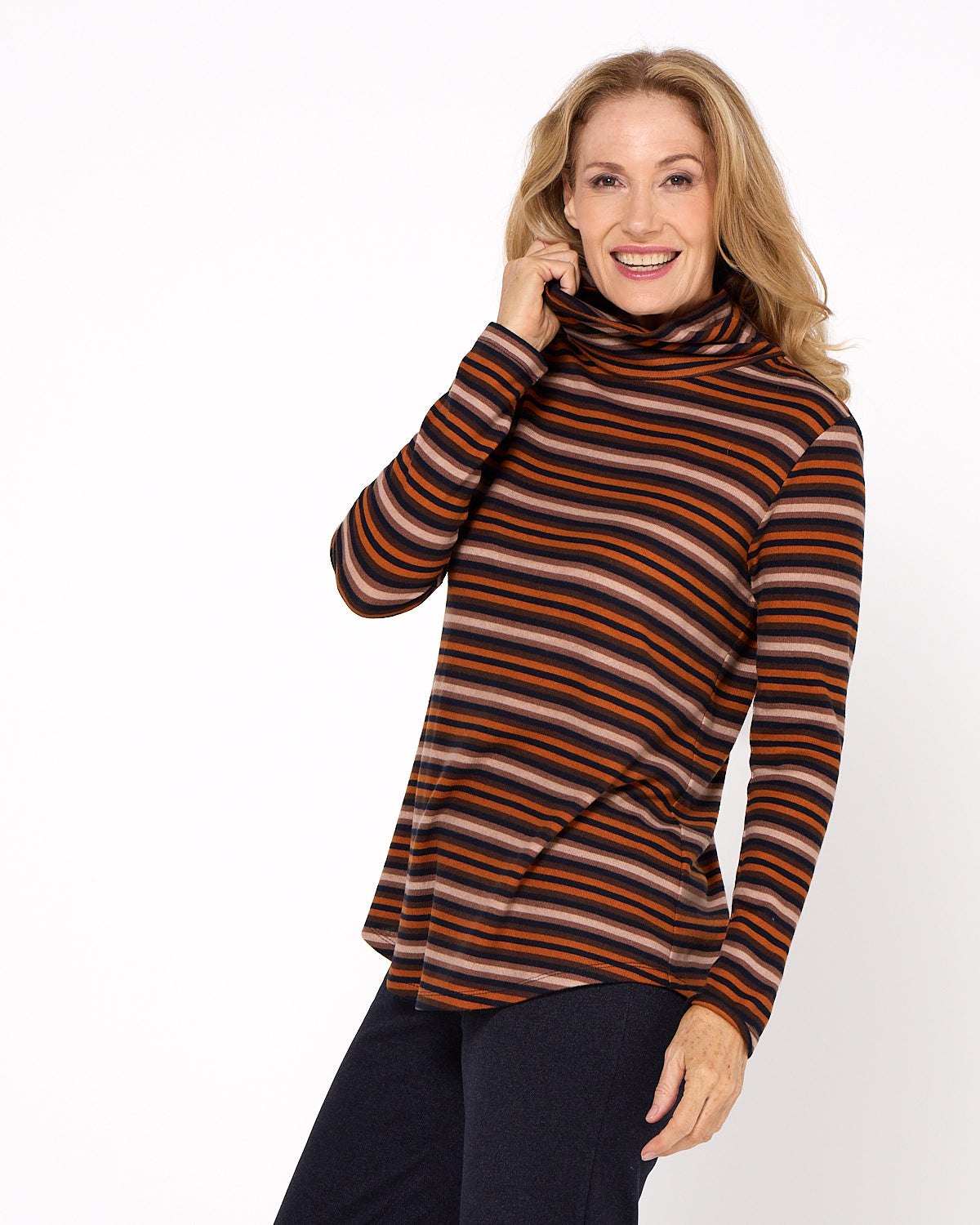 Tallarook Top - Autumn Stripe