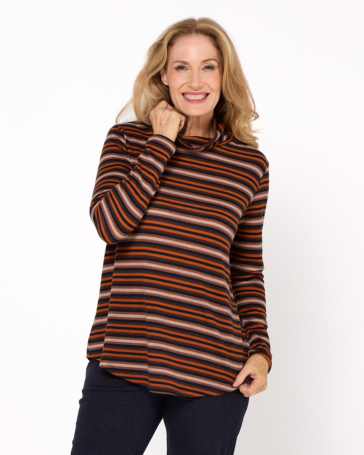 Tallarook Top - Autumn Stripe