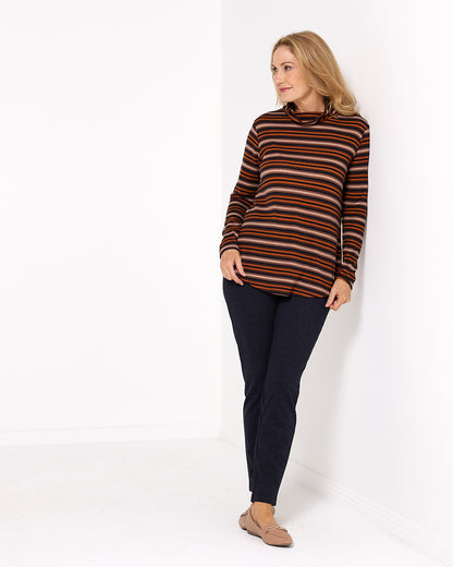 Tallarook Top - Autumn Stripe