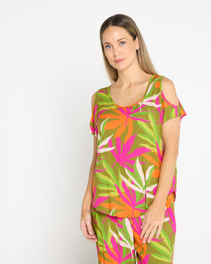 Solana Top - Neon Tropical