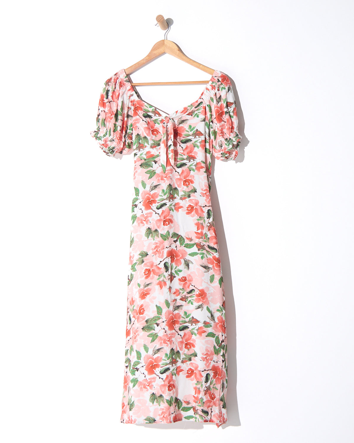 Sunshine Dress - Melon Floral: styled view