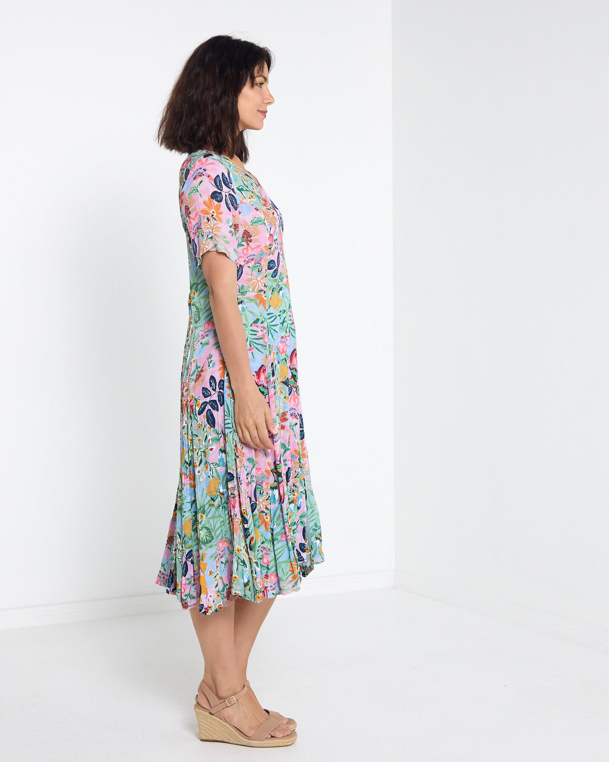 Halstead Godet Swing Dress - Sur Mer