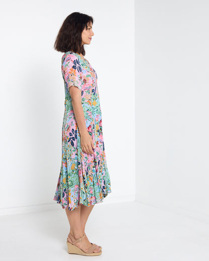 Halstead Godet Swing Dress - Sur Mer
