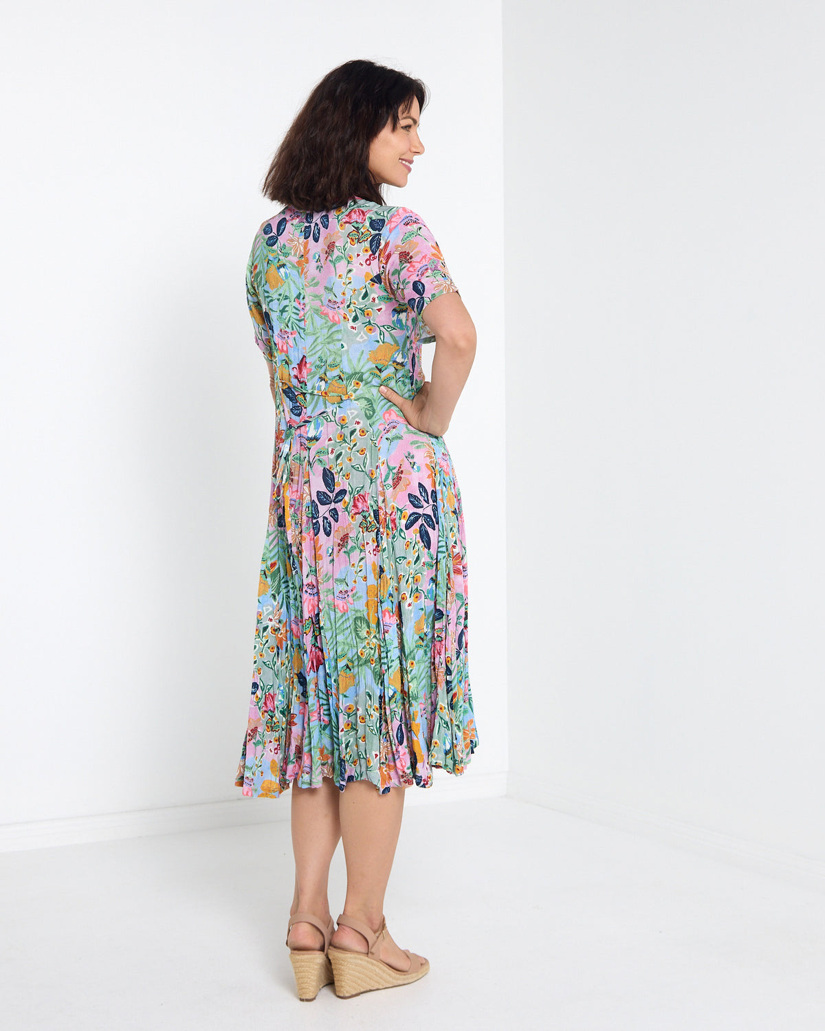 Halstead Godet Swing Dress - Sur Mer
