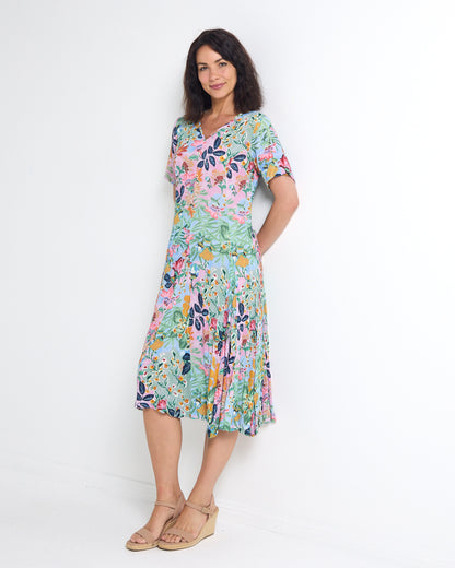 Halstead Godet Swing Dress - Sur Mer