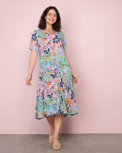 Halstead Godet Swing Dress - Sur Mer