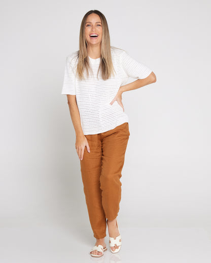 Sylvie Knit Tee - Lotus